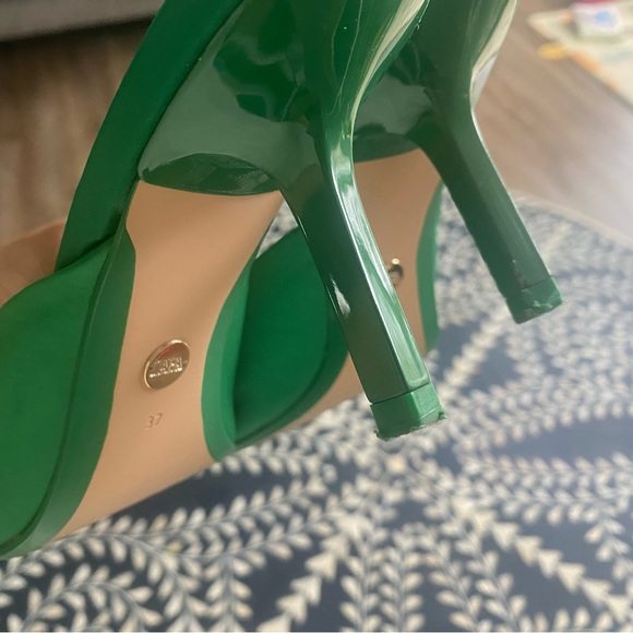 Zara green mules pointy toe heels - Picture 5 of 5